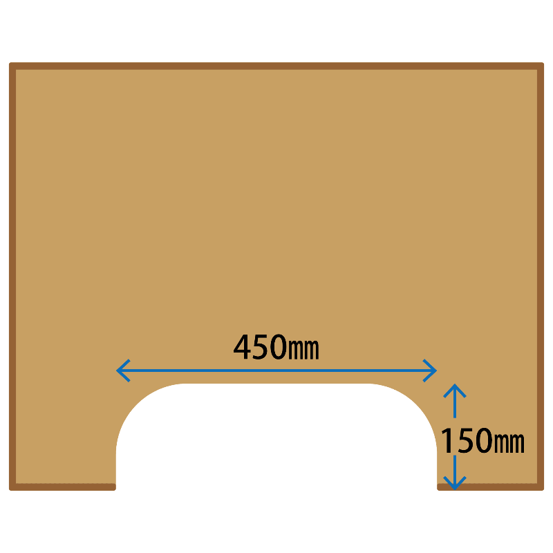 カットアウト寸法図