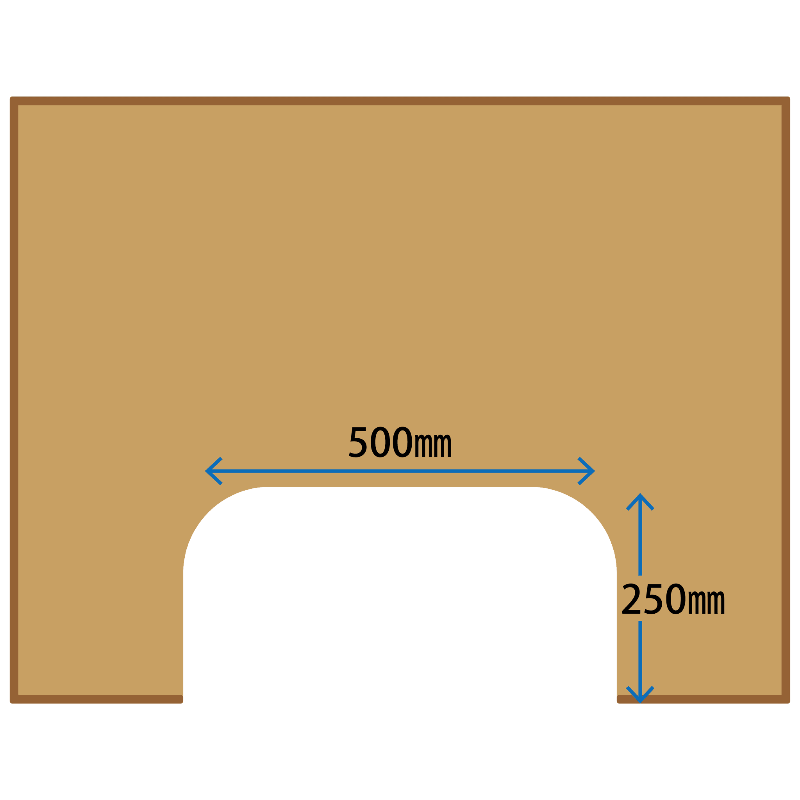 カットアウト寸法図